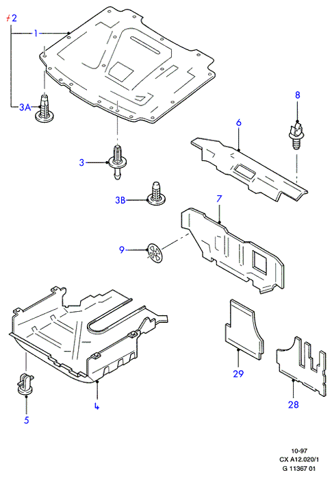 FORD 5021354 - Ізоляція моторного відділення autozip.com.ua