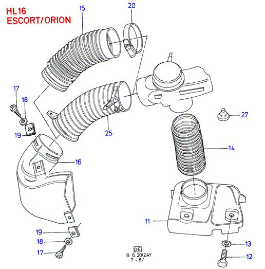 Mercedes-Benz 6064881 - Повітряний фільтр autozip.com.ua