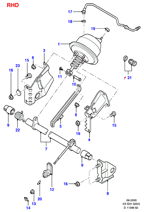 FORD 1666344 - Підсилювач гальмівної системи autozip.com.ua