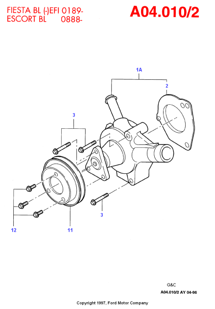 FORD 1 518 094 - Водяний насос autozip.com.ua