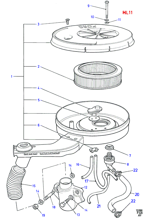 FORD 1504 387 - Повітряний фільтр autozip.com.ua