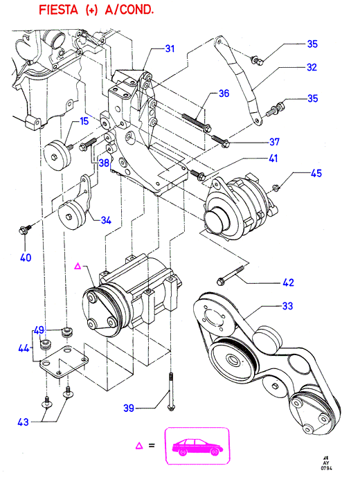 FORD 6168158 - Поліклиновий ремінь autozip.com.ua