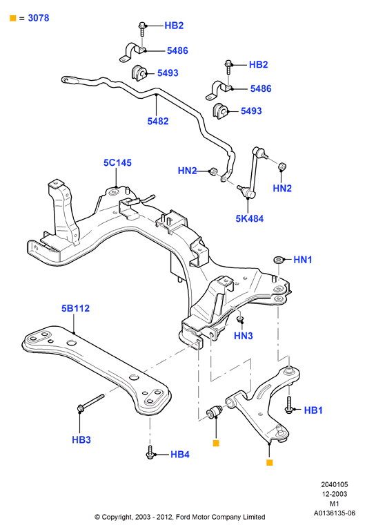 MAZDA 4974675 - Шарова опора, несучий / направляючий шарнір autozip.com.ua