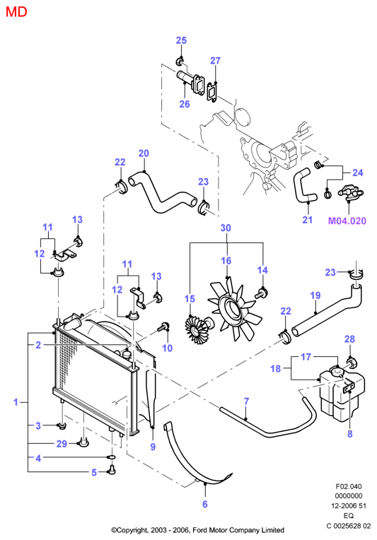 FORD 1351958 - Кришка, радіатор autozip.com.ua