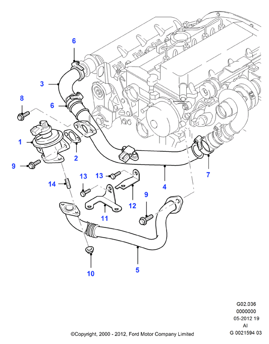 FORD 1 333 572 - Клапан повернення ОГ autozip.com.ua