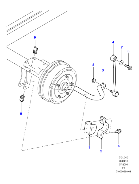 FORD 4 041 490* - Втулка, стабілізатор autozip.com.ua