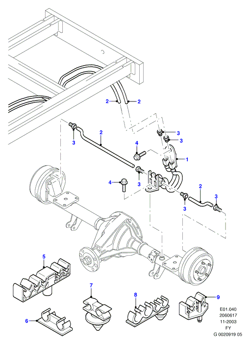 FORD 4409343 - Гальмівний шланг autozip.com.ua