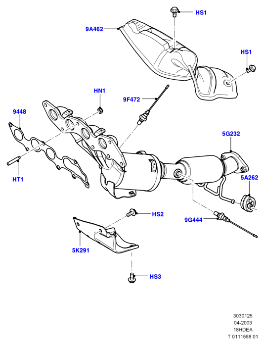 FORD 4709817 - Болт, система випуску autozip.com.ua