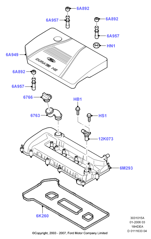 FORD 1 220 025 - Комплект прокладок, кришка головки циліндра autozip.com.ua