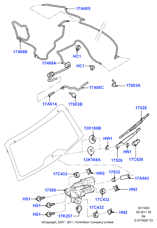 FORD 2 120 382 - Щітка склоочисника autozip.com.ua