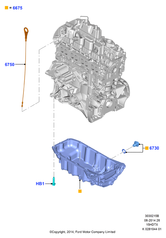 FORD 1 772 310 - Масляний піддон autozip.com.ua