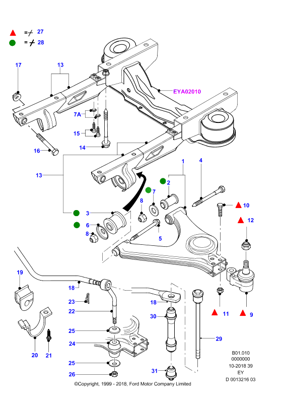 FORD 4067600 - Монтажний комплект, важіль незалежної підвіски колеса autozip.com.ua