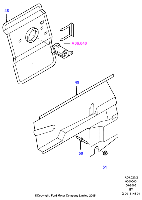 FORD 1050511 - Latch autozip.com.ua