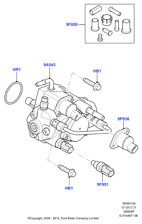 FORD 1539831 - Паливний насос високого тиску, ТНВТ autozip.com.ua