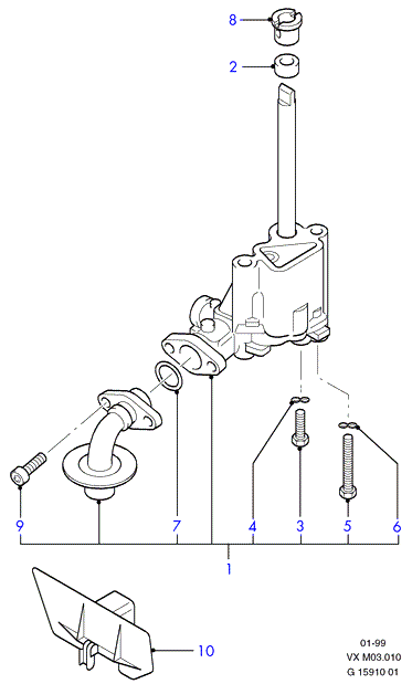 FORD 1 669 841 - Масляний насос autozip.com.ua