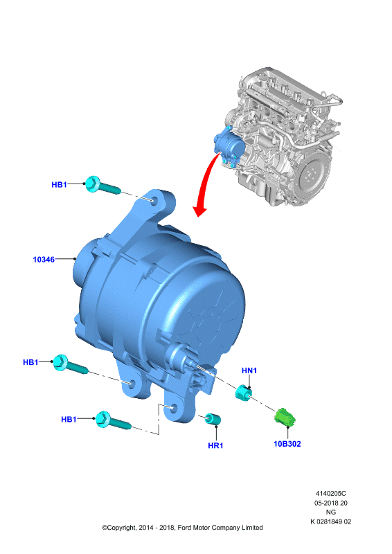 FORD 2015142 - Генератор autozip.com.ua