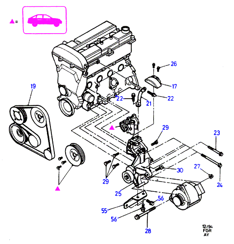 FORD 6960612 - Поліклиновий ремінь autozip.com.ua