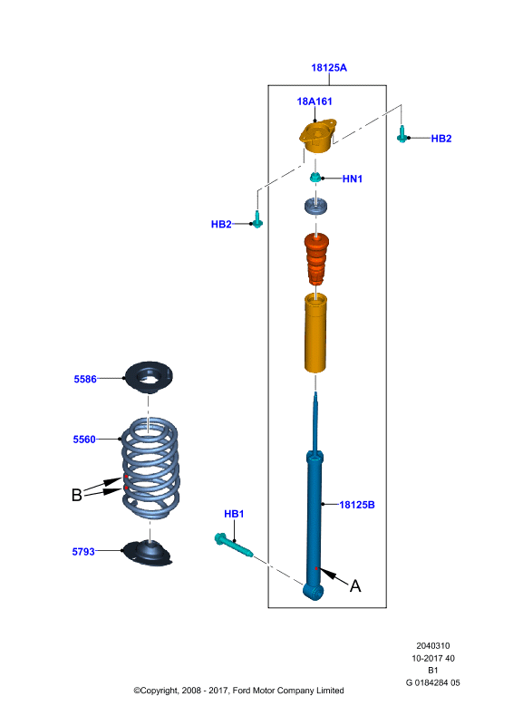 FORD USA 2 037 363 - Тарілка пружини autozip.com.ua