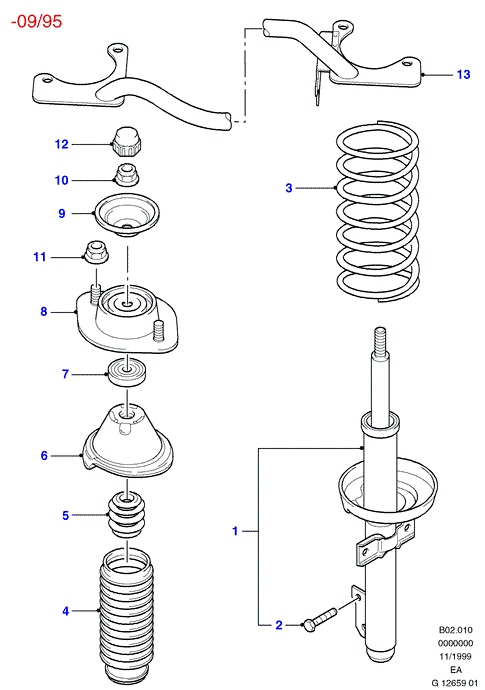 FORD 6495311 - Опора стійки амортизатора, подушка autozip.com.ua