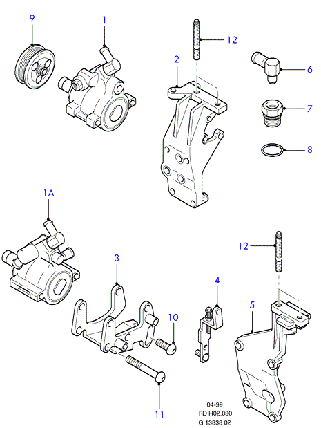 FORD 3 049 841 - Гідравлічний насос, рульове управління, ГУР autozip.com.ua