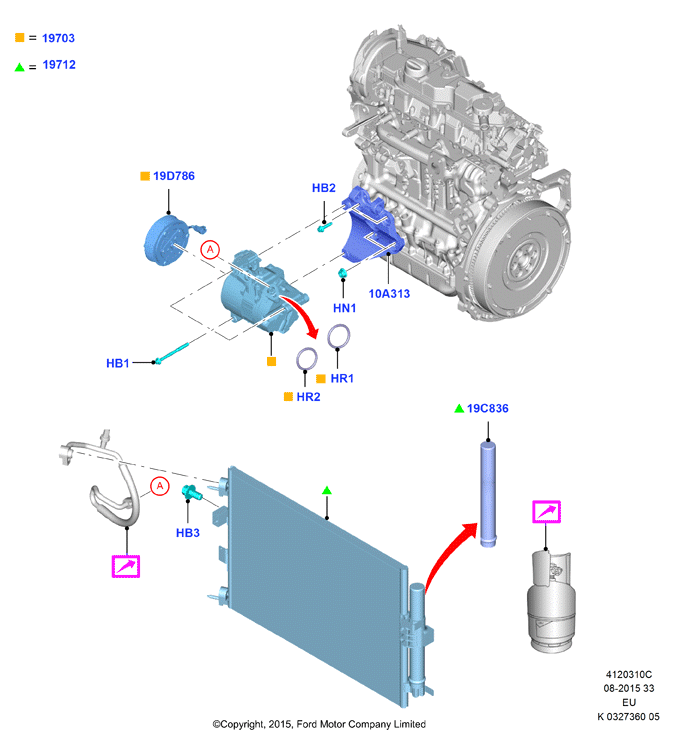 FORD 2069520 - Компресор, кондиціонер autozip.com.ua