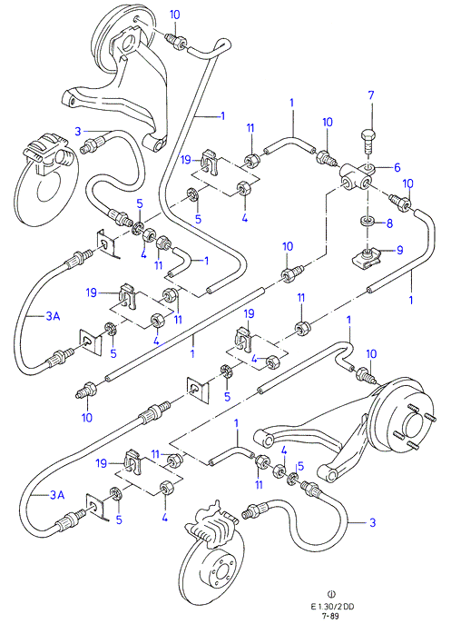 FORD 6 125 634 - Гальмівний шланг autozip.com.ua