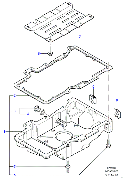 FORD 6 802 217 - Кільце ущільнювача, нарізна пробка мастилозливного отвору autozip.com.ua