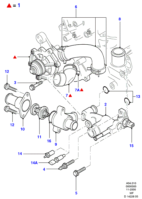 FORD 4 495 428 - Термостат, охолоджуюча рідина autozip.com.ua