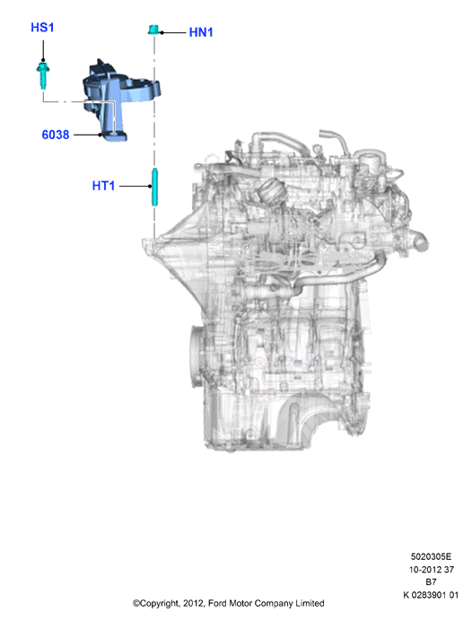 FORD 2 113 114 - Подушка, підвіска двигуна autozip.com.ua