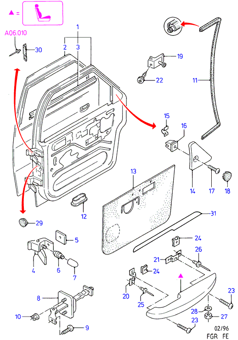 FORD 1050330 - Panel Assy - Door - Outer, RH autozip.com.ua