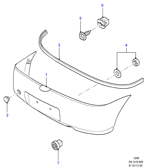 FORD 1106135 - Буфер, бампер autozip.com.ua