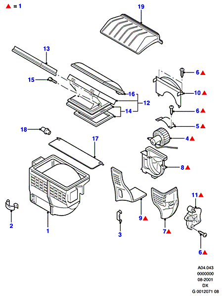 FORD 1045159 - Фільтр, повітря у внутрішній простір autozip.com.ua