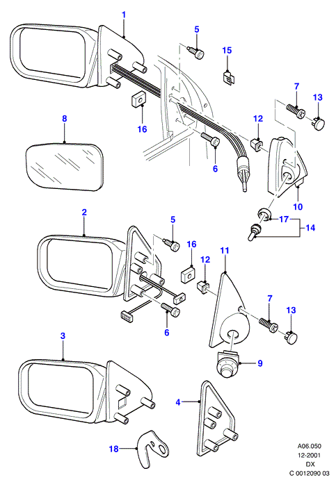 FORD 1100113 - Зовнішнє дзеркало autozip.com.ua