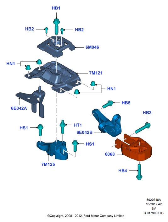 FORD 1437546 - Підвіска, ступінчаста коробка передач autozip.com.ua