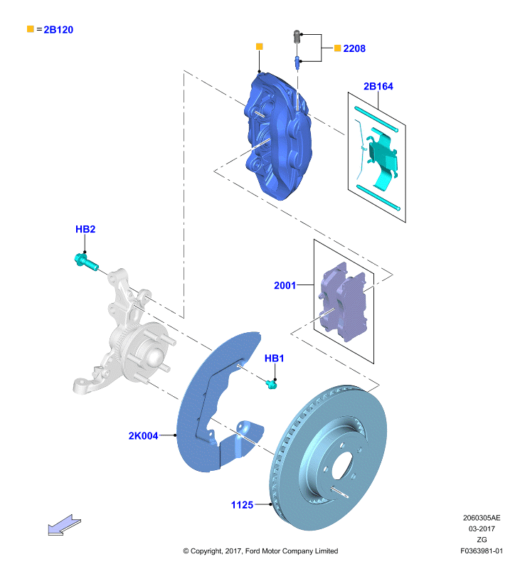 FORD USA 2145462 - Гальмівний диск autozip.com.ua