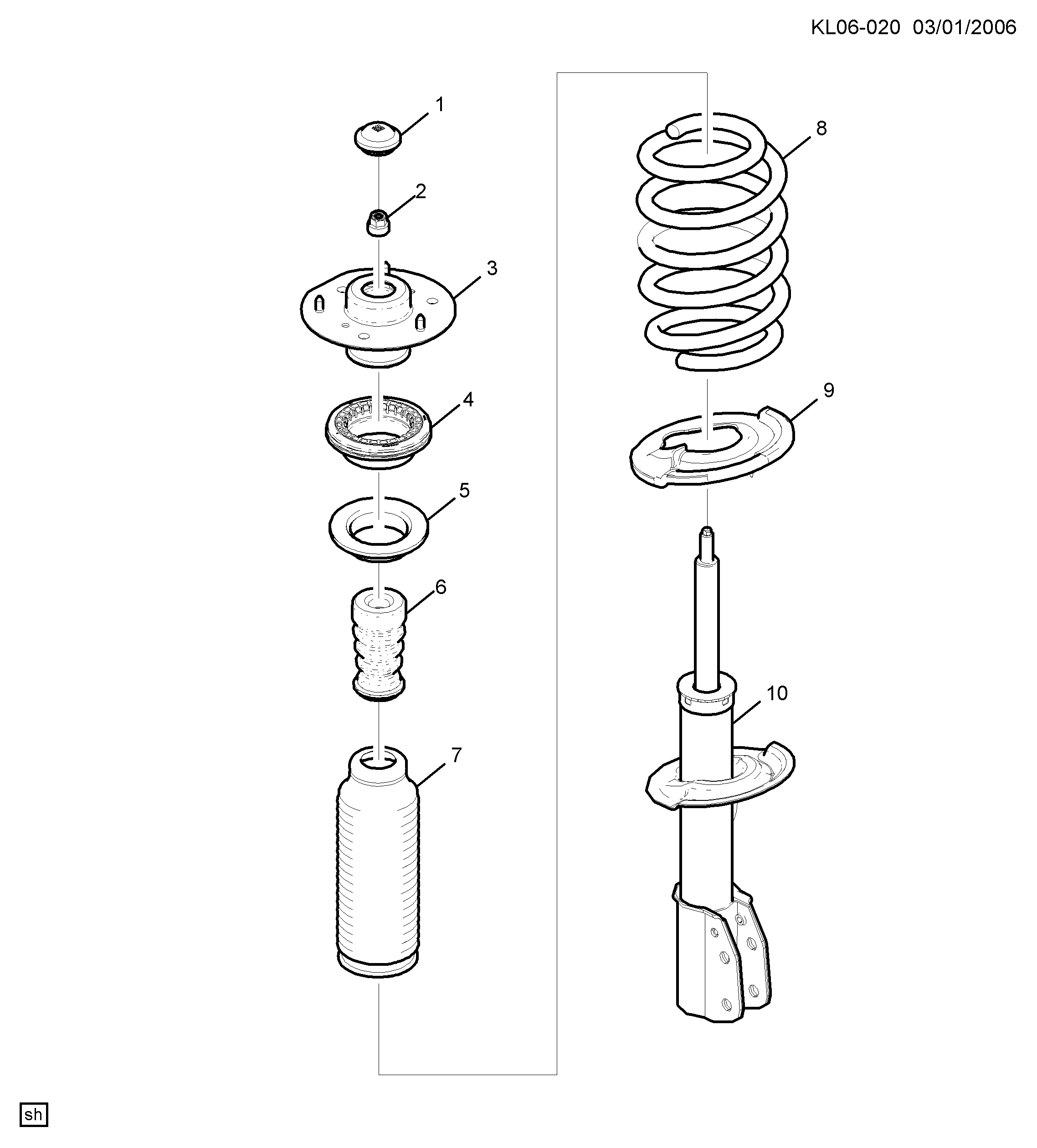 General Motors 95948812 - Амортизатор autozip.com.ua