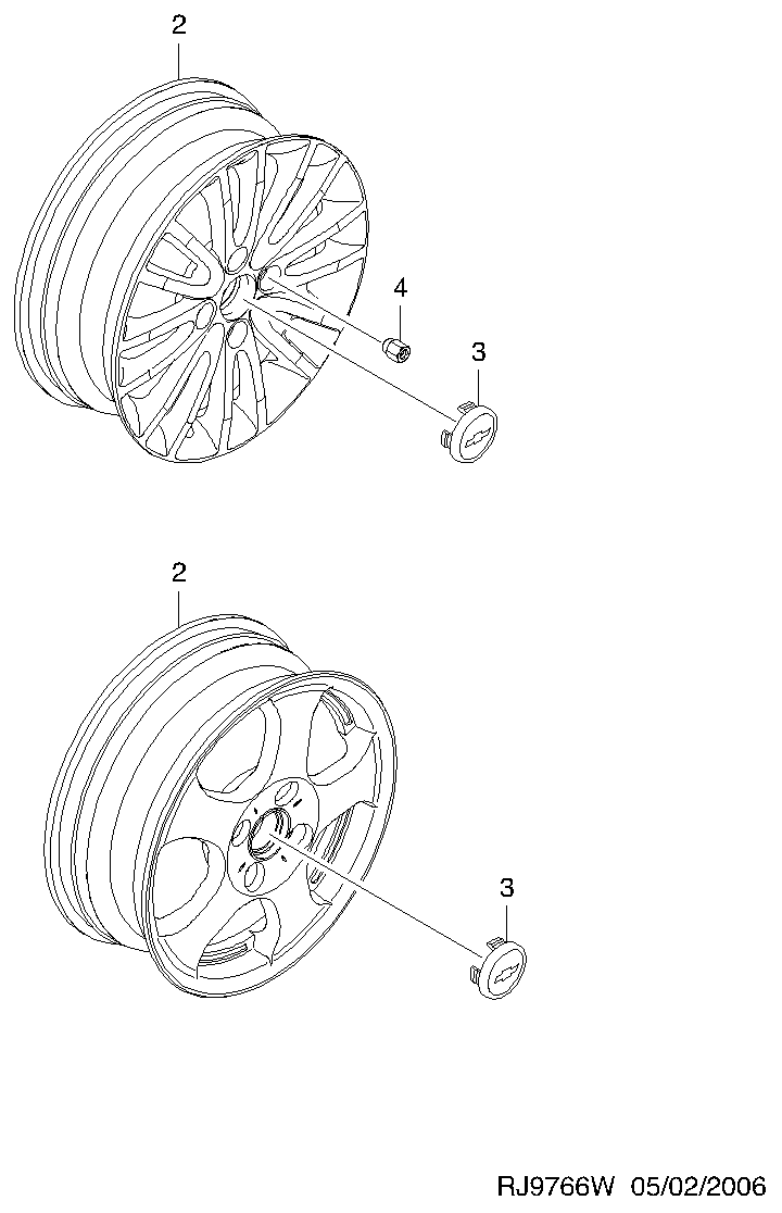 Chevrolet 94837389 - Гайка кріплення колеса autozip.com.ua