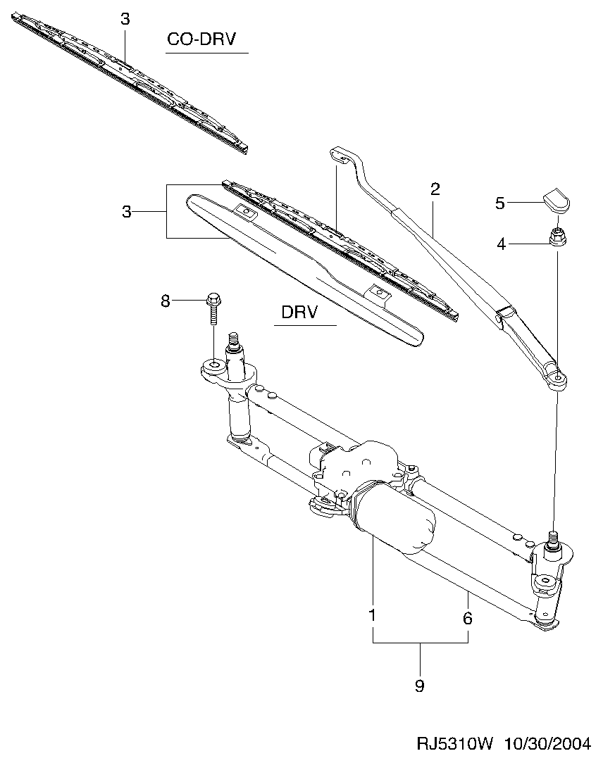 DAEWOO 96476633 - Щітка склоочисника autozip.com.ua