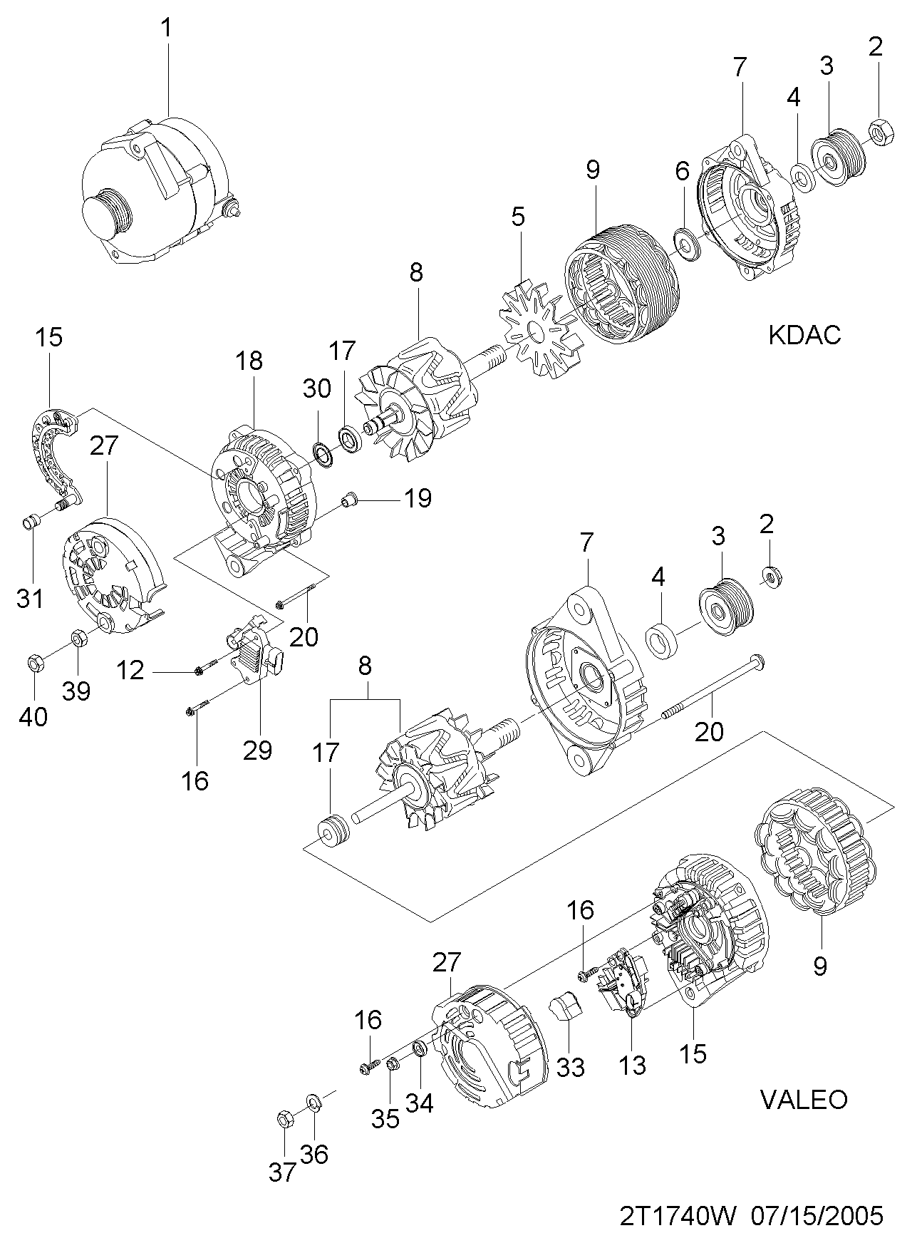 Chevrolet 42356288 - Генератор autozip.com.ua