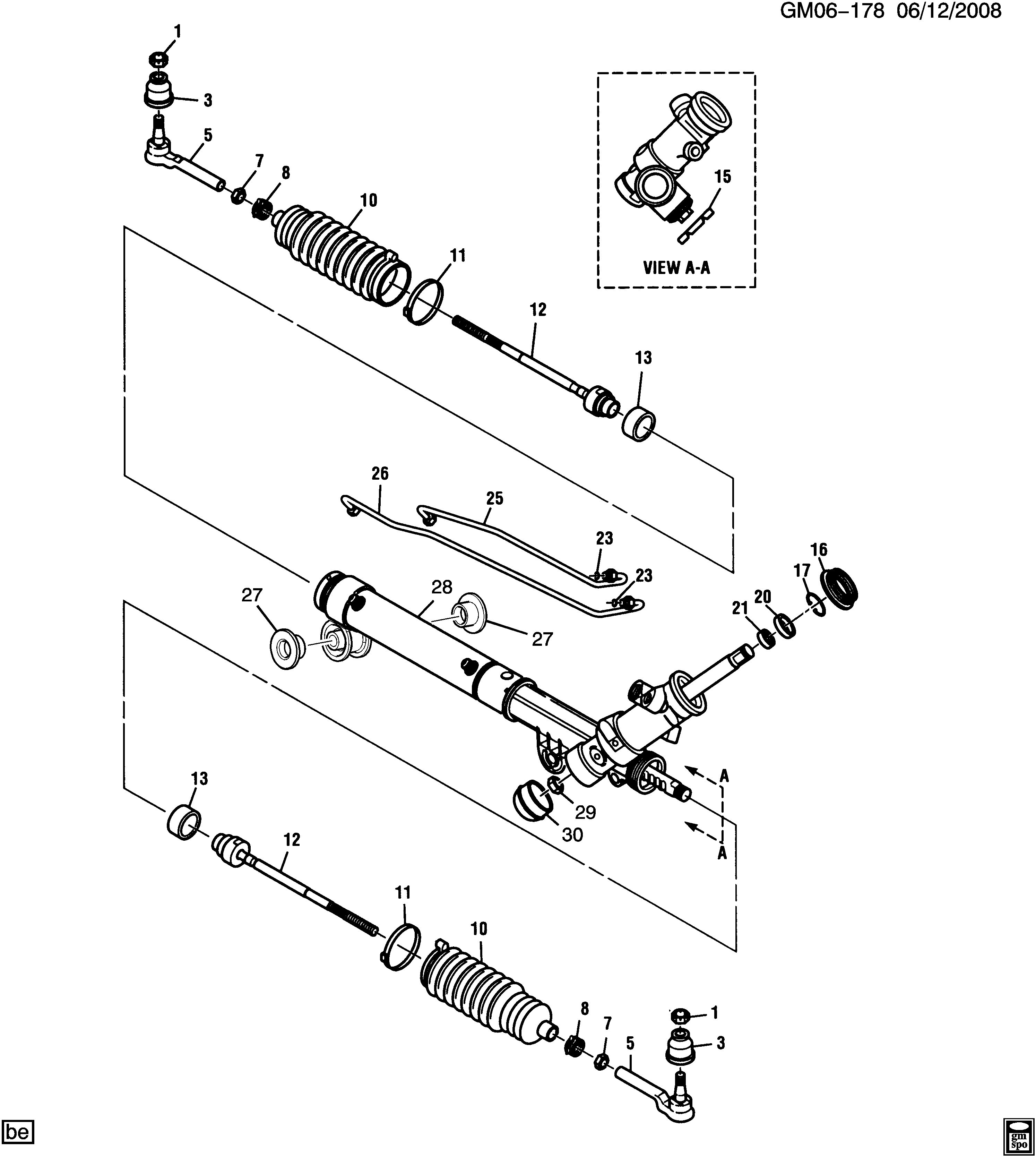 General Motors 26086579 - Наконечник рульової тяги, кульовий шарнір autozip.com.ua