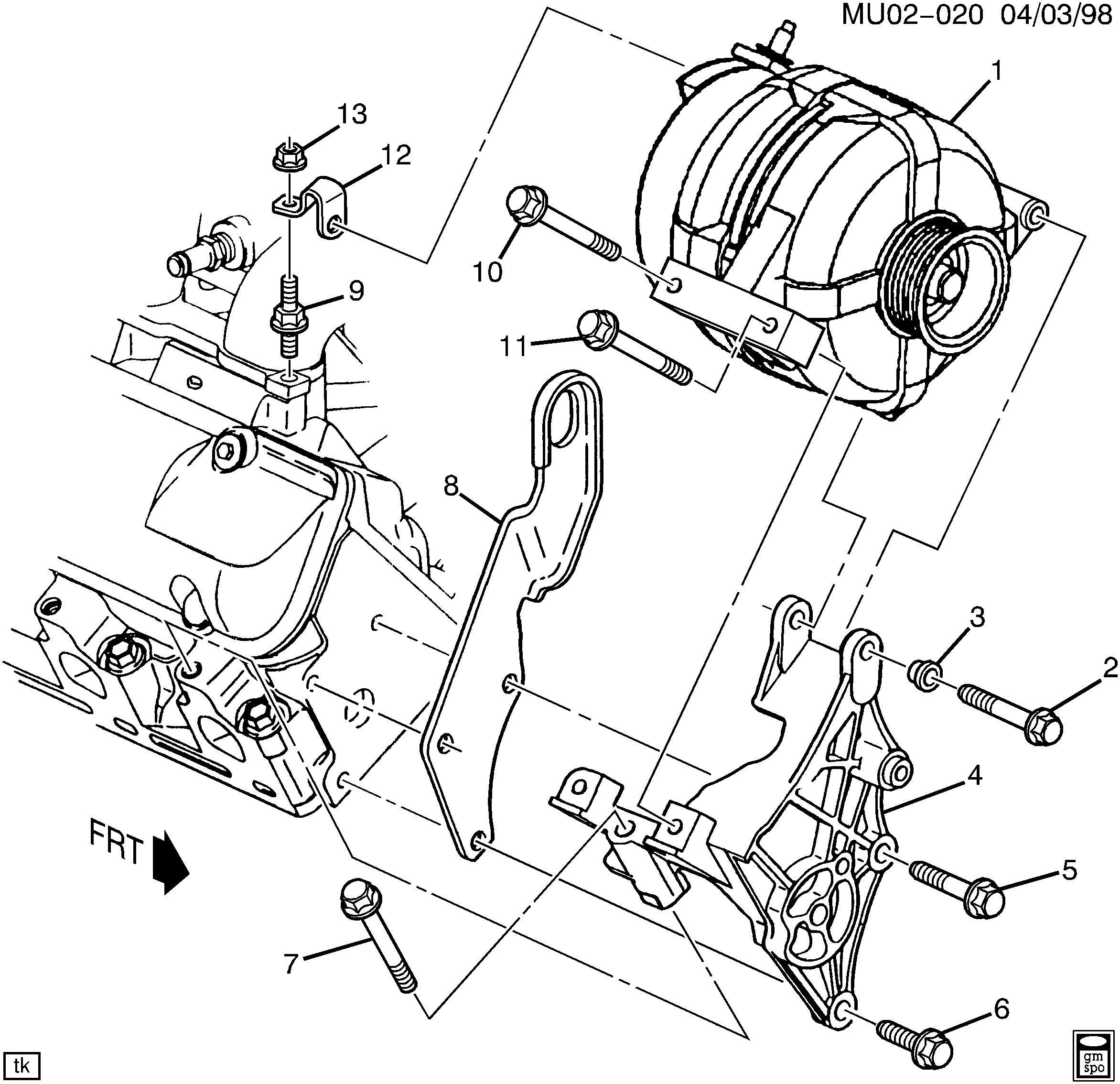 Chevrolet 10 317 648 - Генератор autozip.com.ua