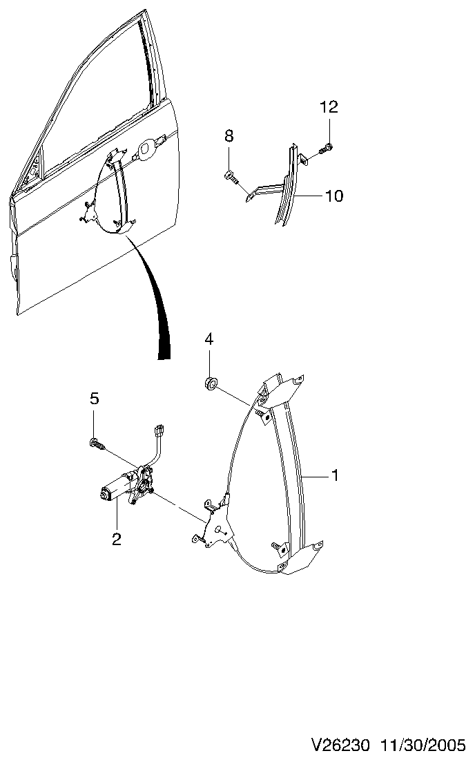 Opel 96627080 - Електродвигун, склопідйомник autozip.com.ua