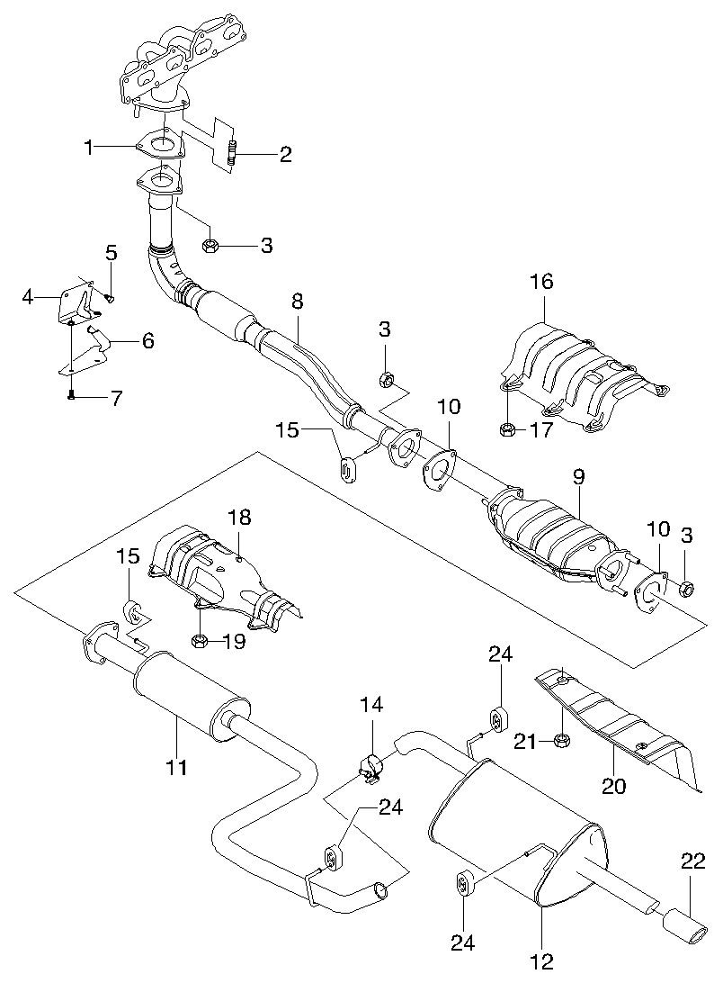 DAEWOO 96311377 - Середній глушник вихлопних газів autozip.com.ua