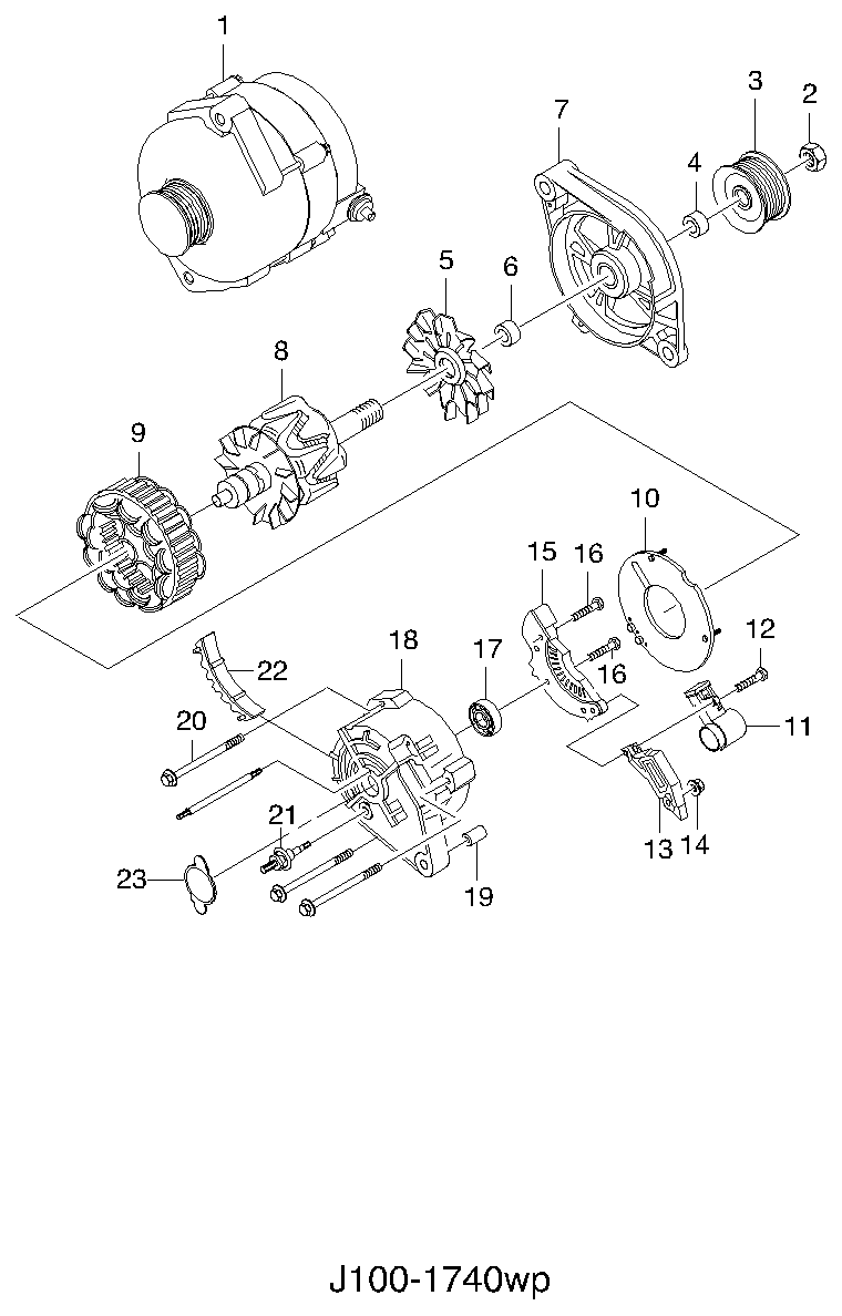 DAF 96258990 - Генератор autozip.com.ua