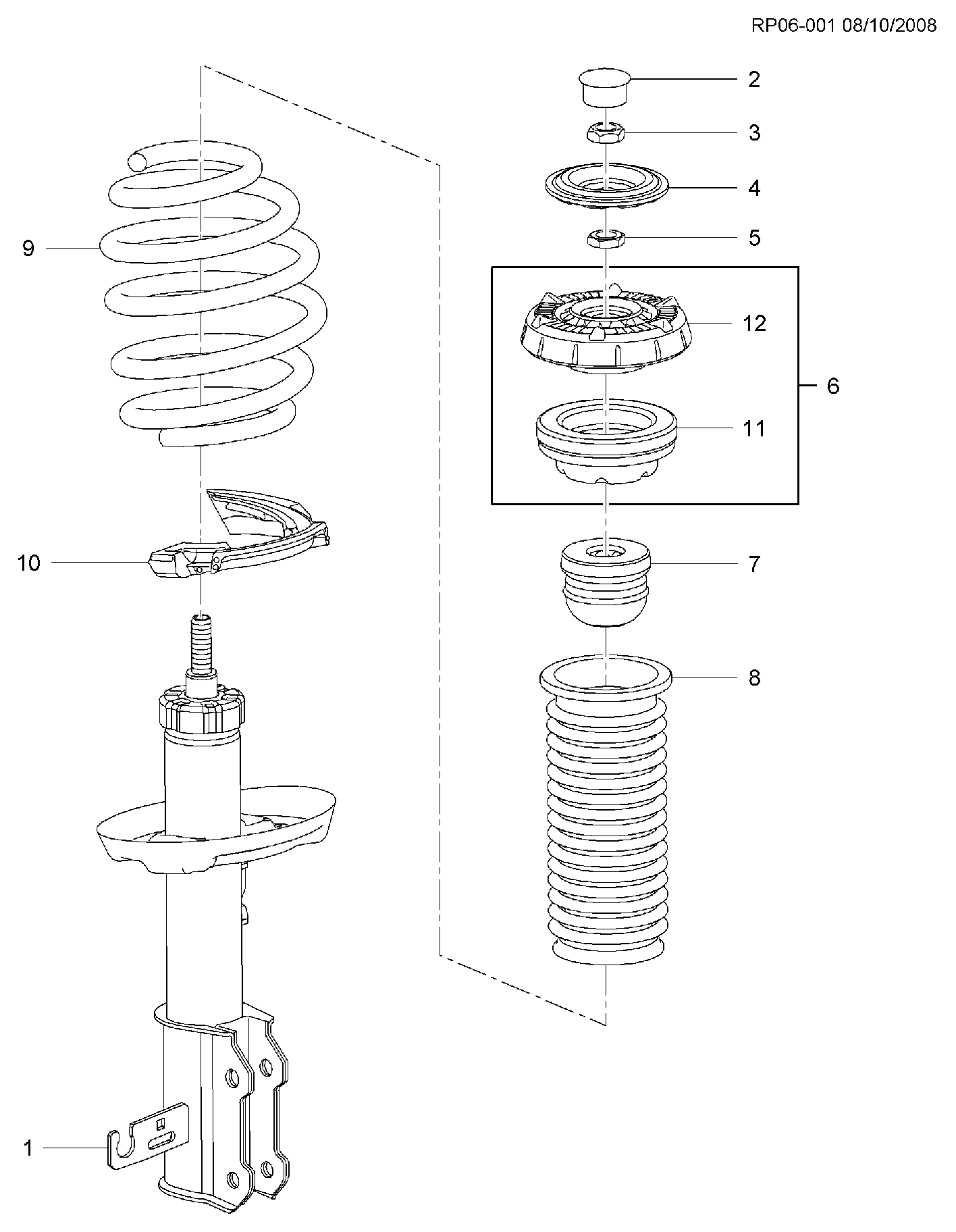 General Motors 13329597 - STRUT,FRT SUSP(VIN TO 601939) autozip.com.ua