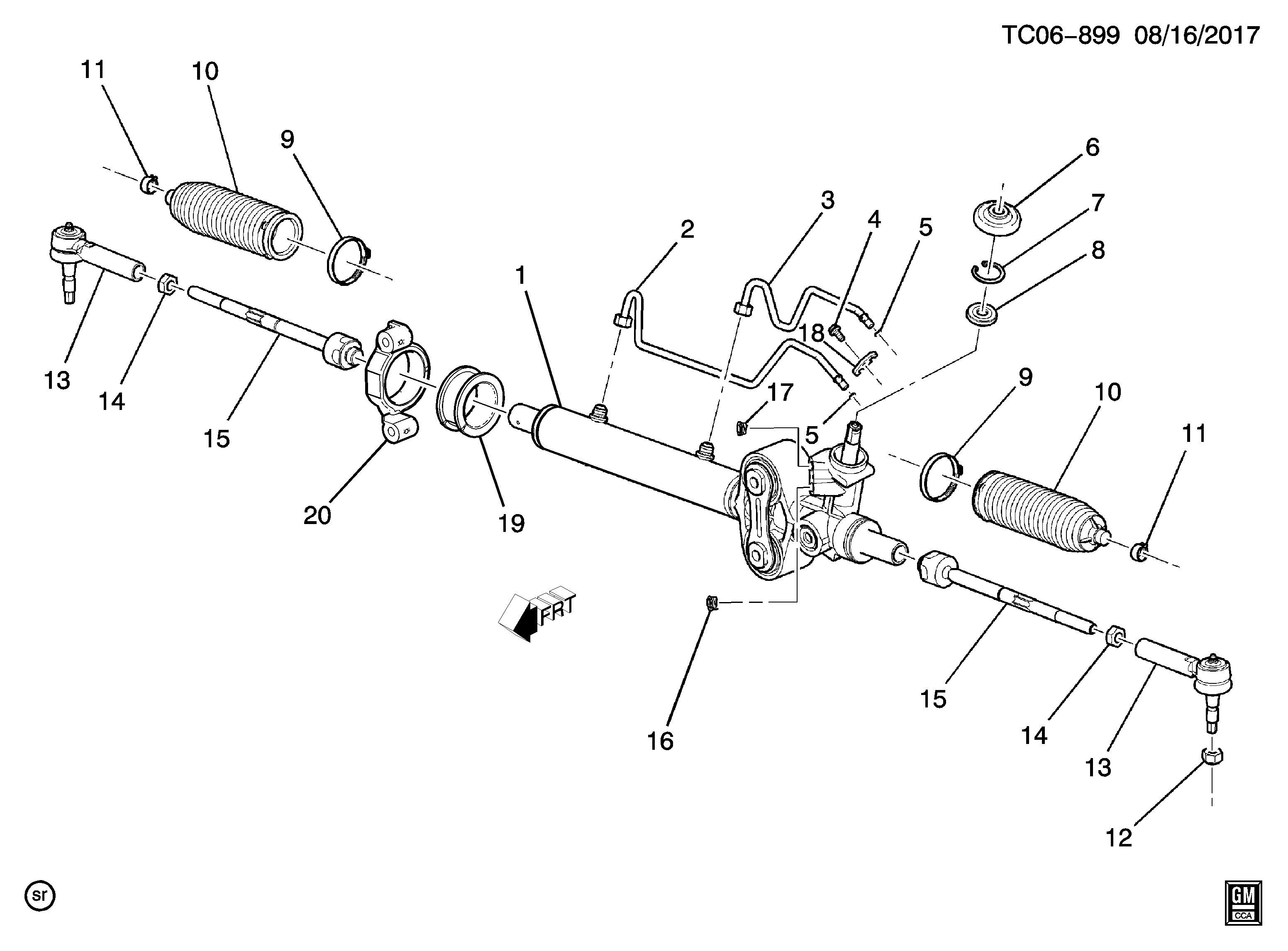 General Motors 15254057 - Пильник, рульове управління autozip.com.ua