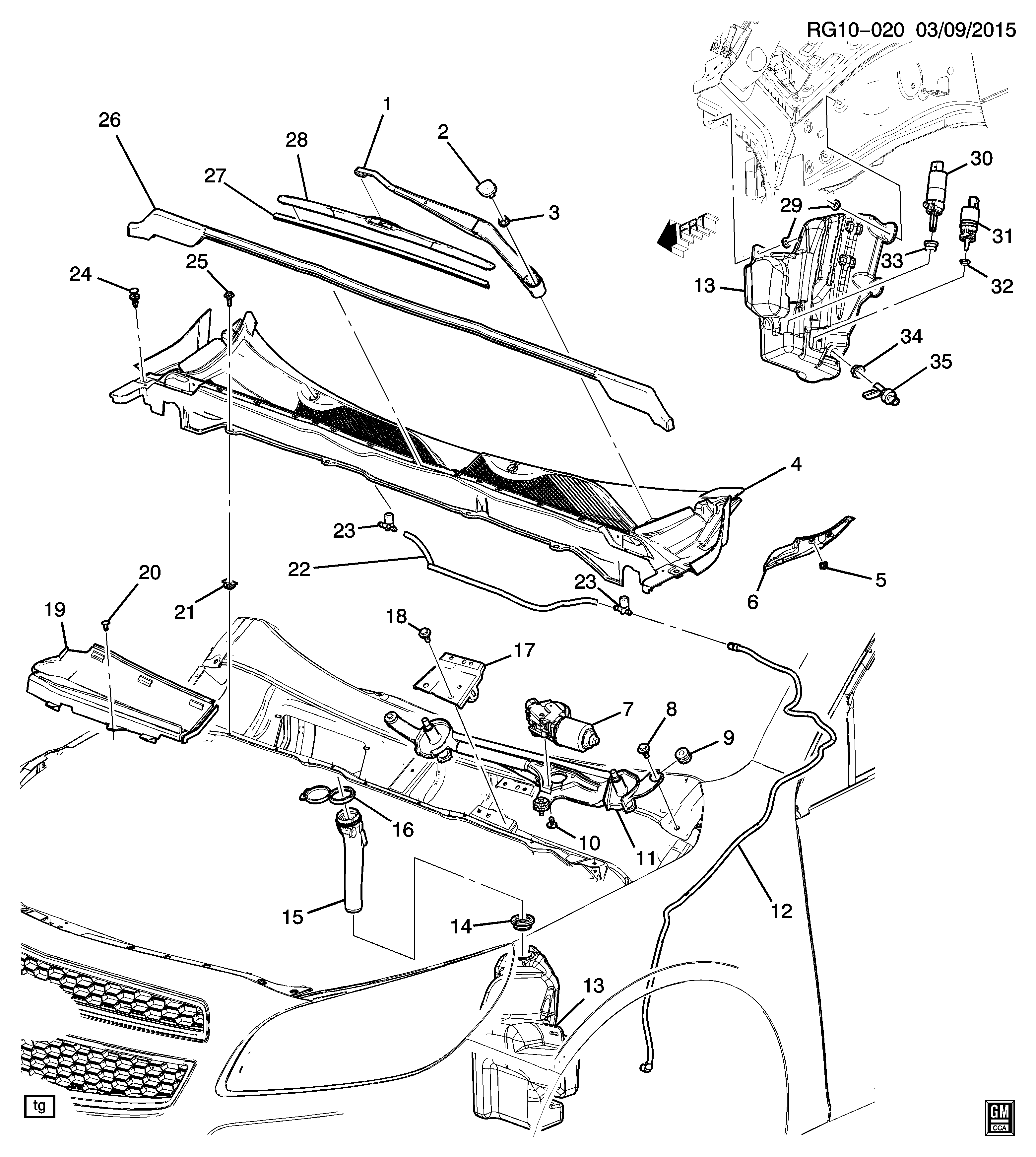 Chevrolet 22846938 - Щітка склоочисника autozip.com.ua