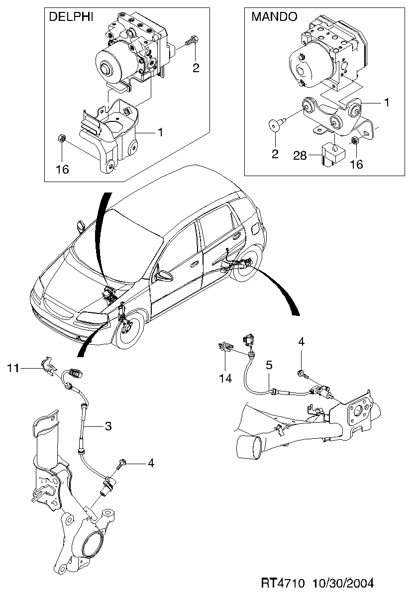 CHEVROLET (SGM) 96473221 - Датчик ABS, частота обертання колеса autozip.com.ua