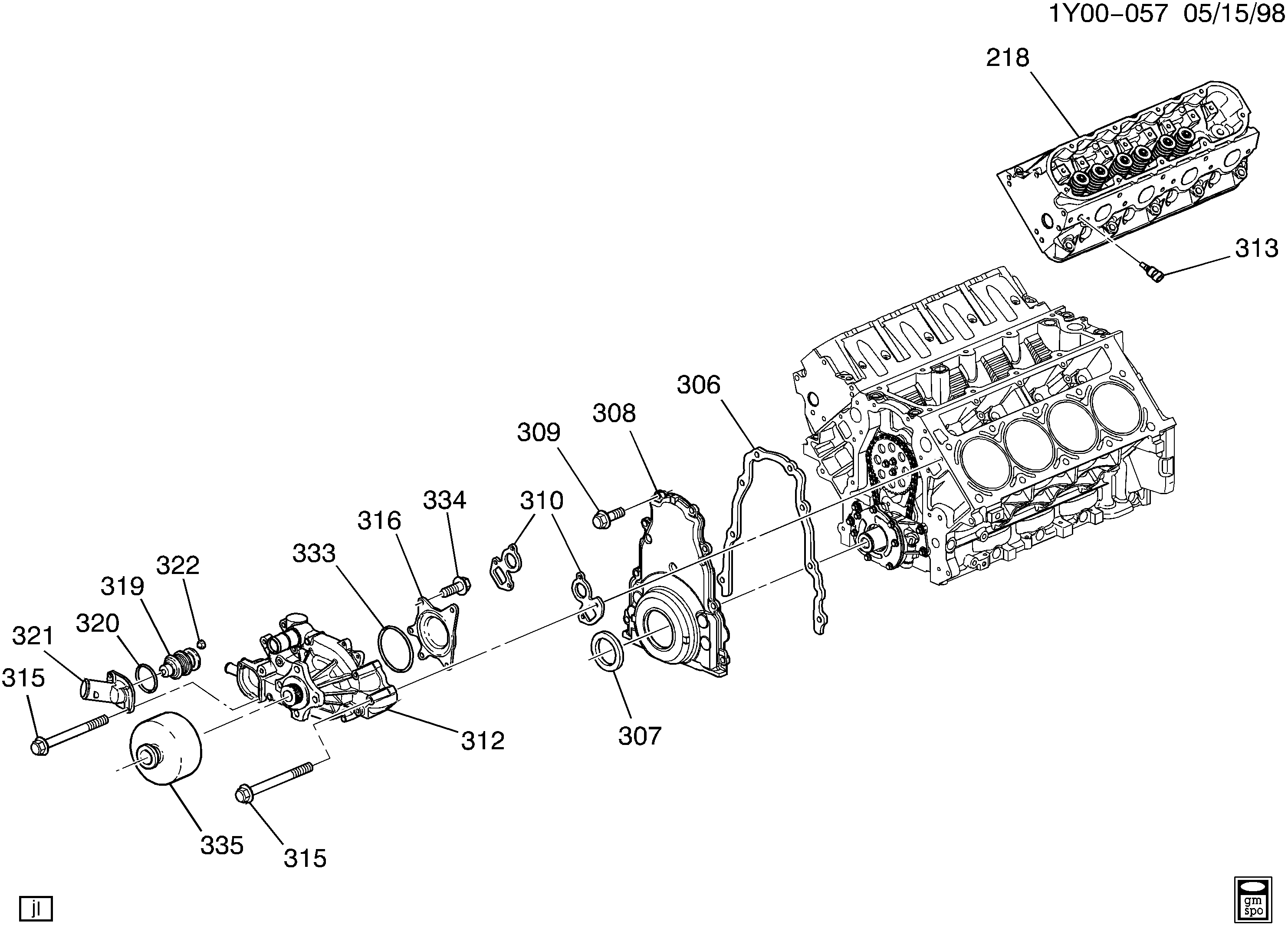 GMC 12551905 - Прокладка, водяний насос autozip.com.ua