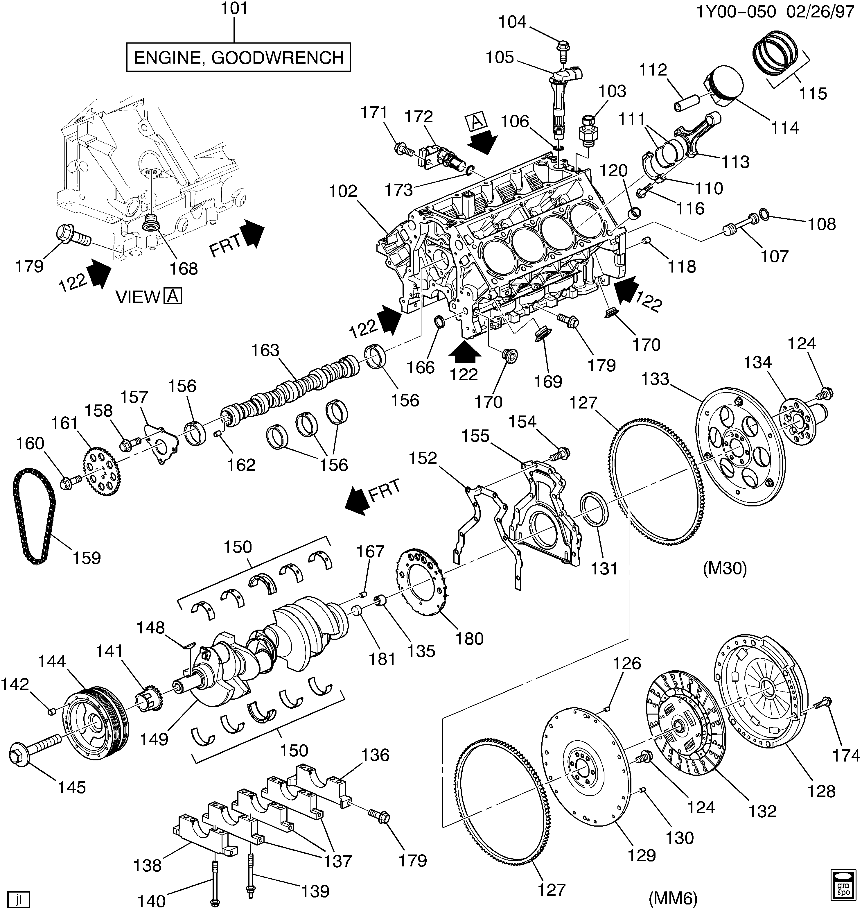 Cadillac 12639249 - Прокладка, кришка картера (блок-картер двигуна) autozip.com.ua